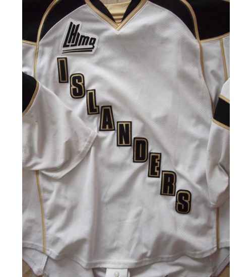 Custom QMJHL Charlottetown Islanders 2013 Pres 15 Guillaume Rioux Legault Hockey jersey Home White